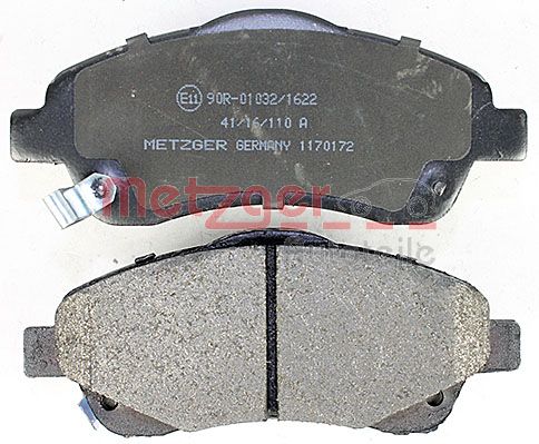 METZGER 1170172 Bremsbelagsatz, Scheibenbremse